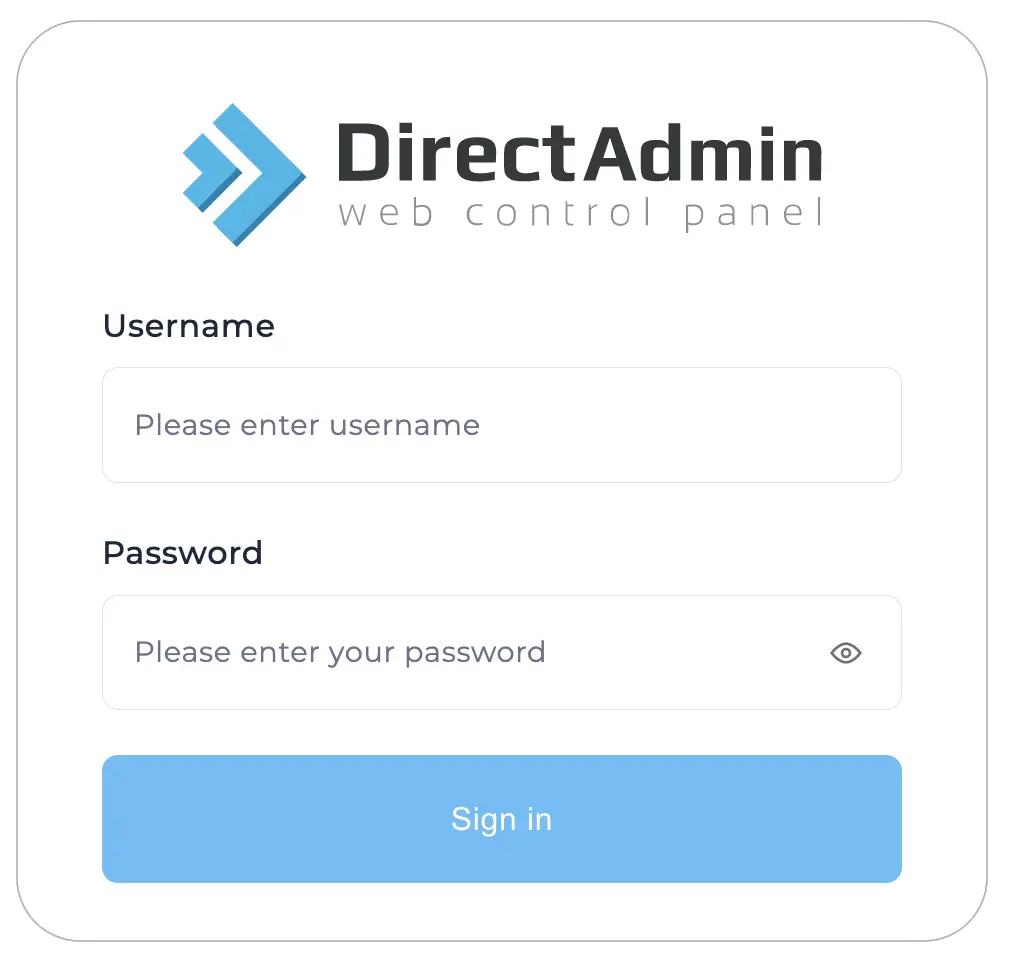Login-DirectAdmin-web-control-panel